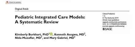 Pediatric Integrated Care Models: A Systematic Review