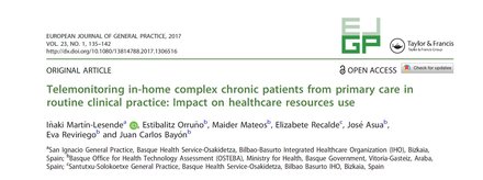 Telemonitoring in-home complex chronic patients from primary care in routine clinical practice: Impact on healthcare resources use