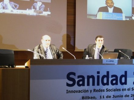 Patxi López, Rafael Bengoa y Alejandro Jadad 